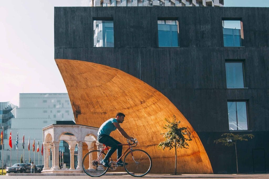 City Bicycle Rider, Tirane, Albania - The Perfect Albania Road Trip