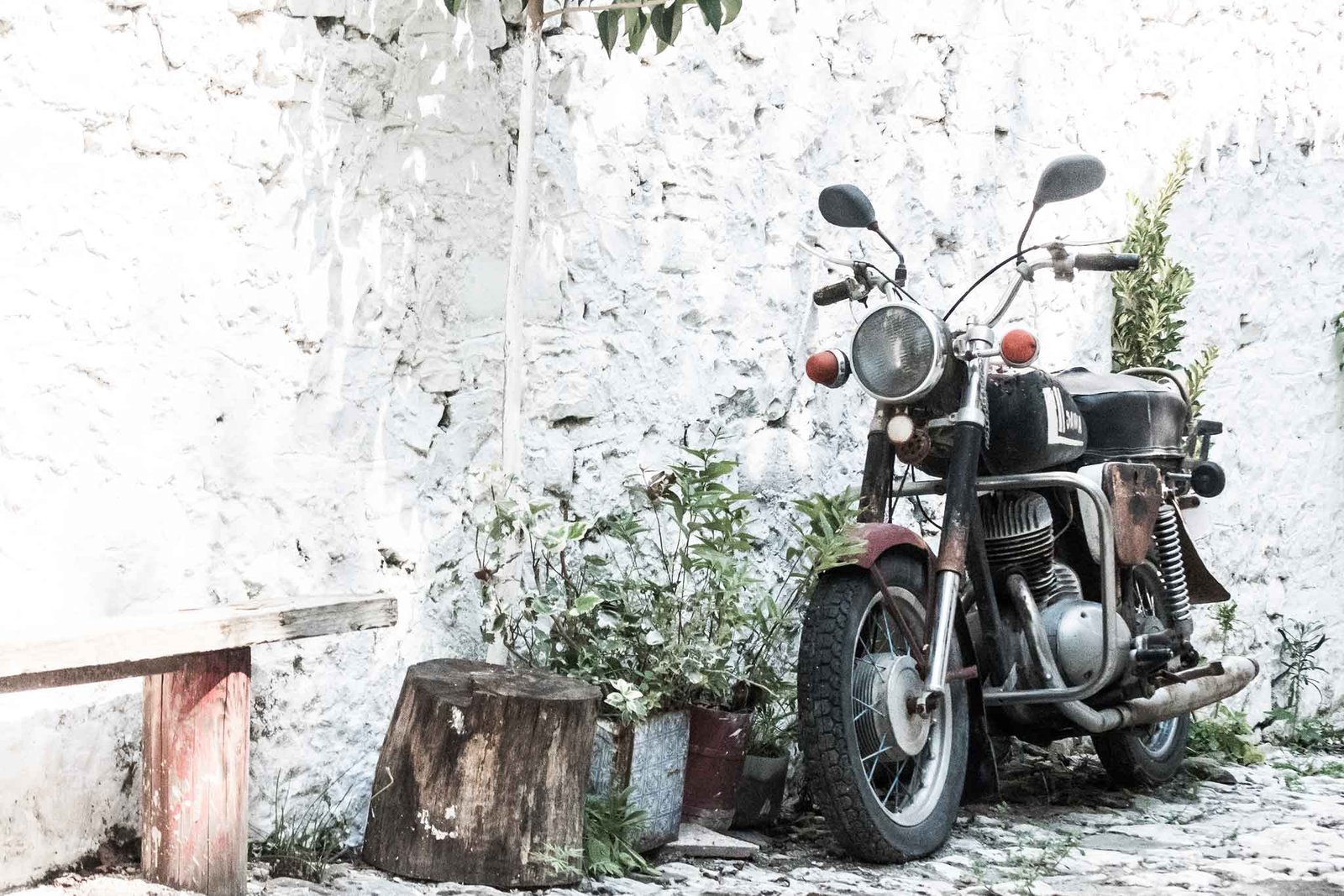 Vintage Bike, Mangalem Square - Berat, Albania - Day Trips from Tirana